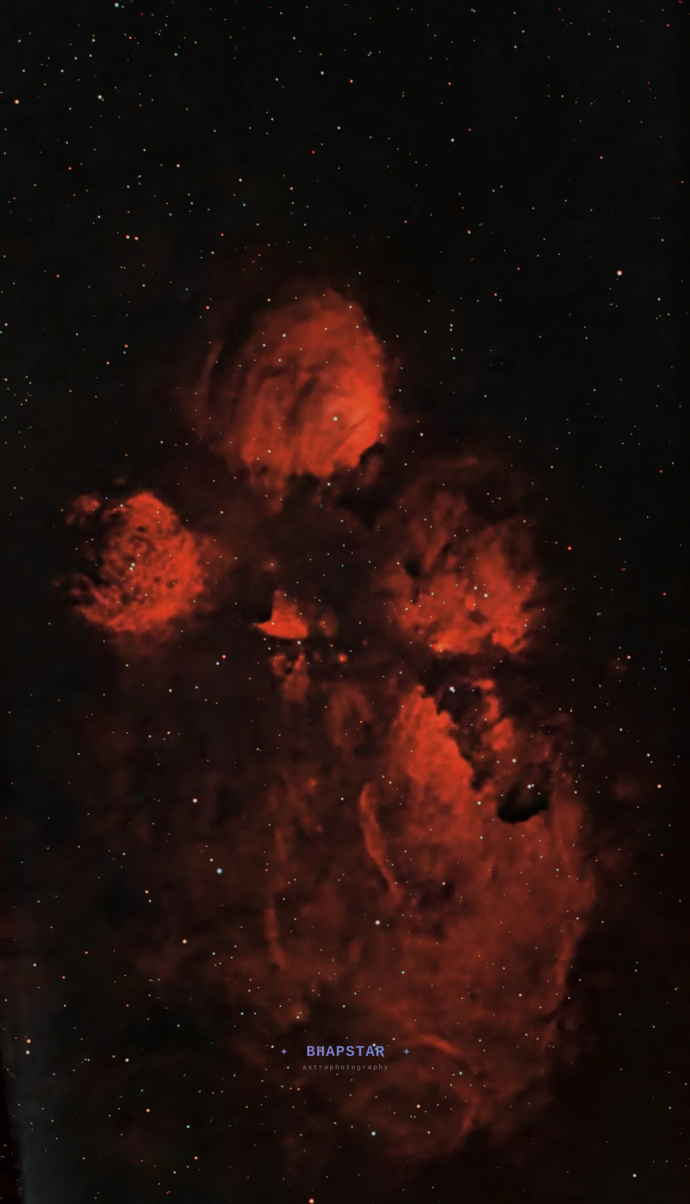 Cat's Paw Nebula NGC 6334 astrophotography