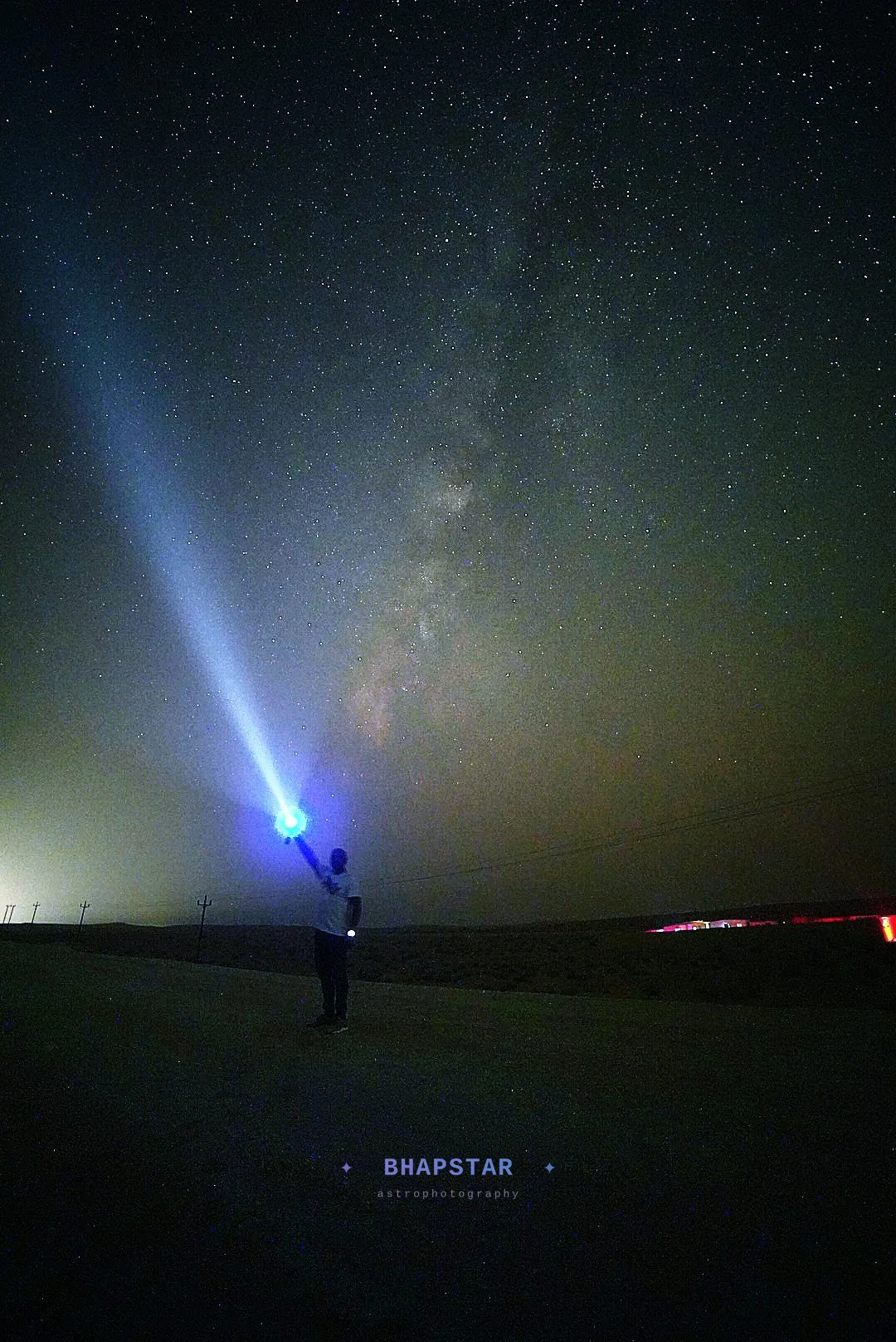 Milky Way galaxy arc night sky astrophotography with silhouette 2