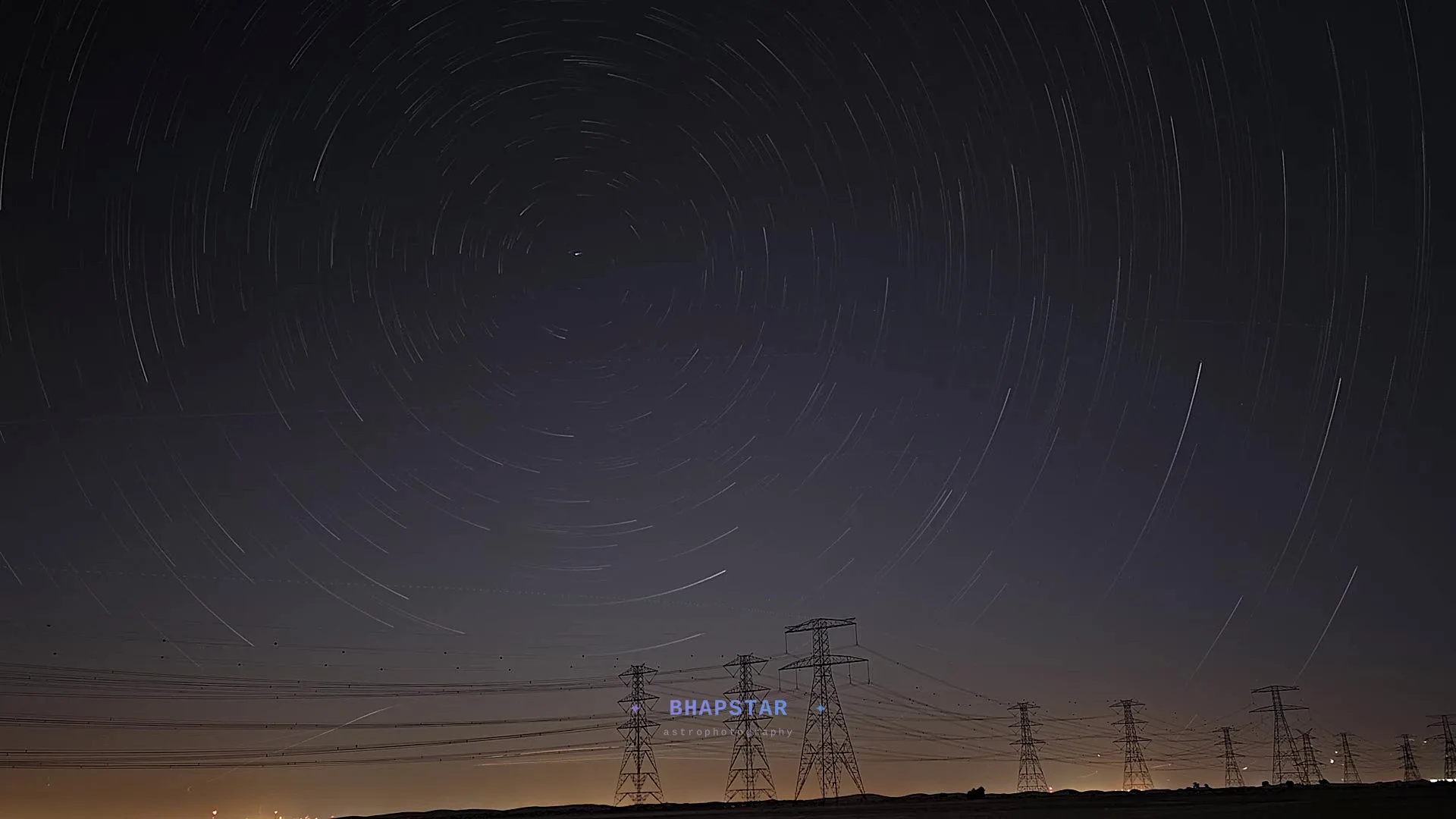 Star trails long exposure night sky astrophotography 1