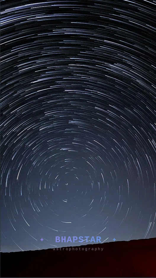 Star trails long exposure night sky astrophotography 2