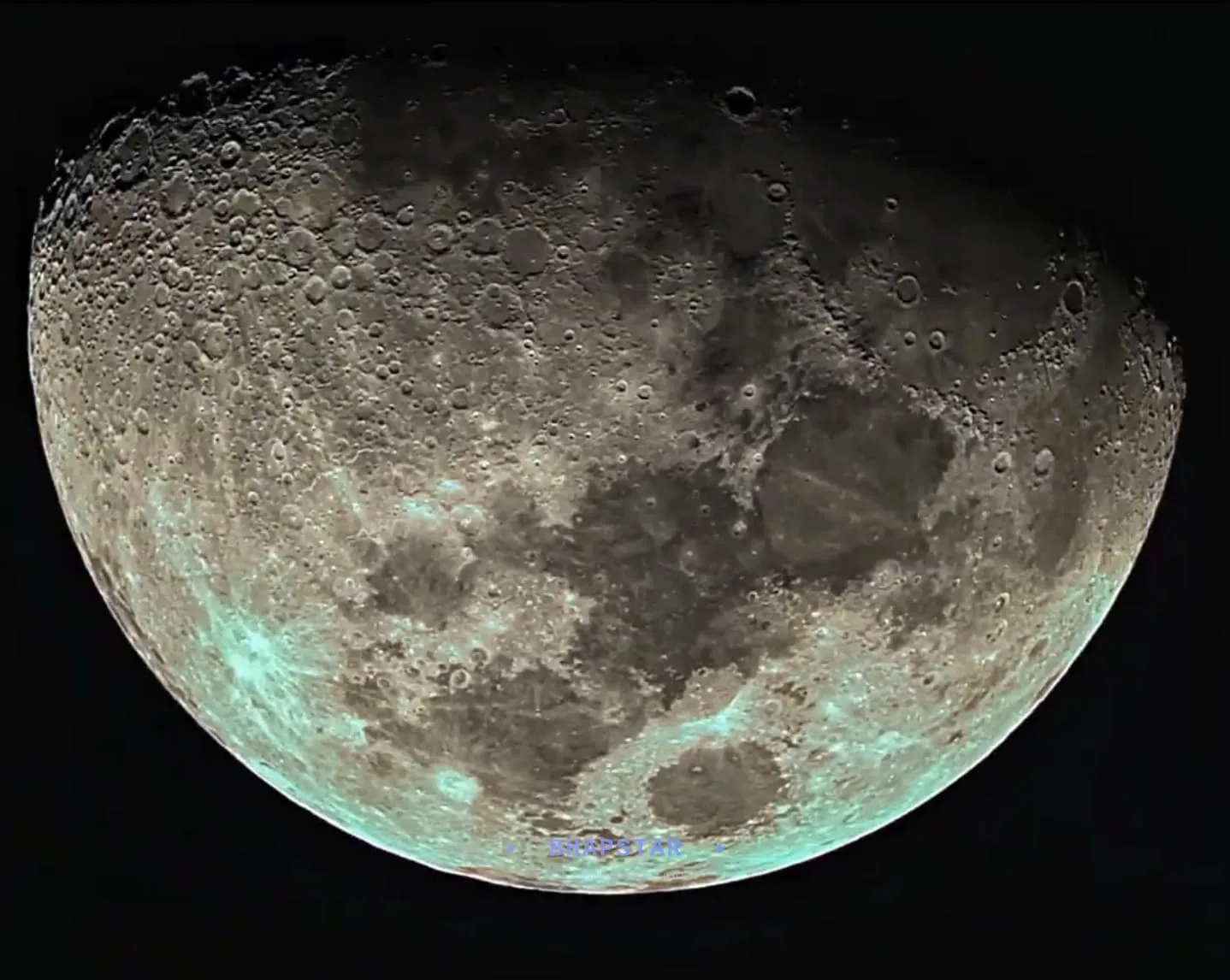 Moon surface craters astrophotography 1