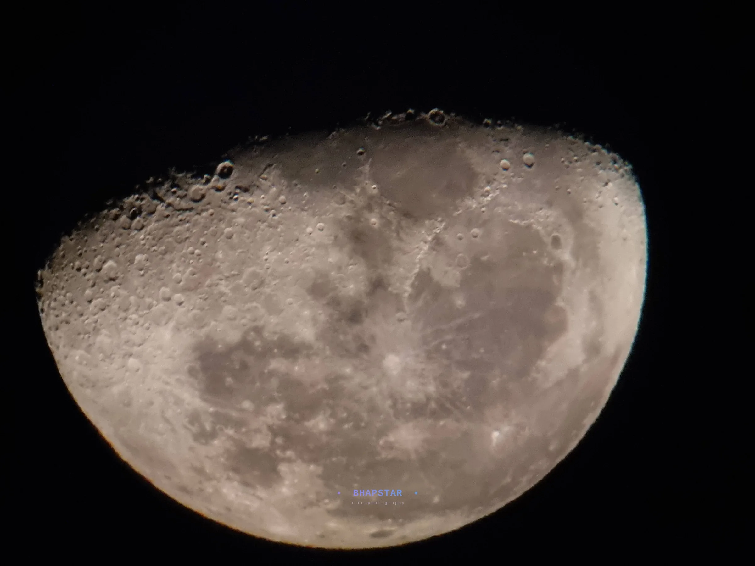 Moon surface craters astrophotography 2