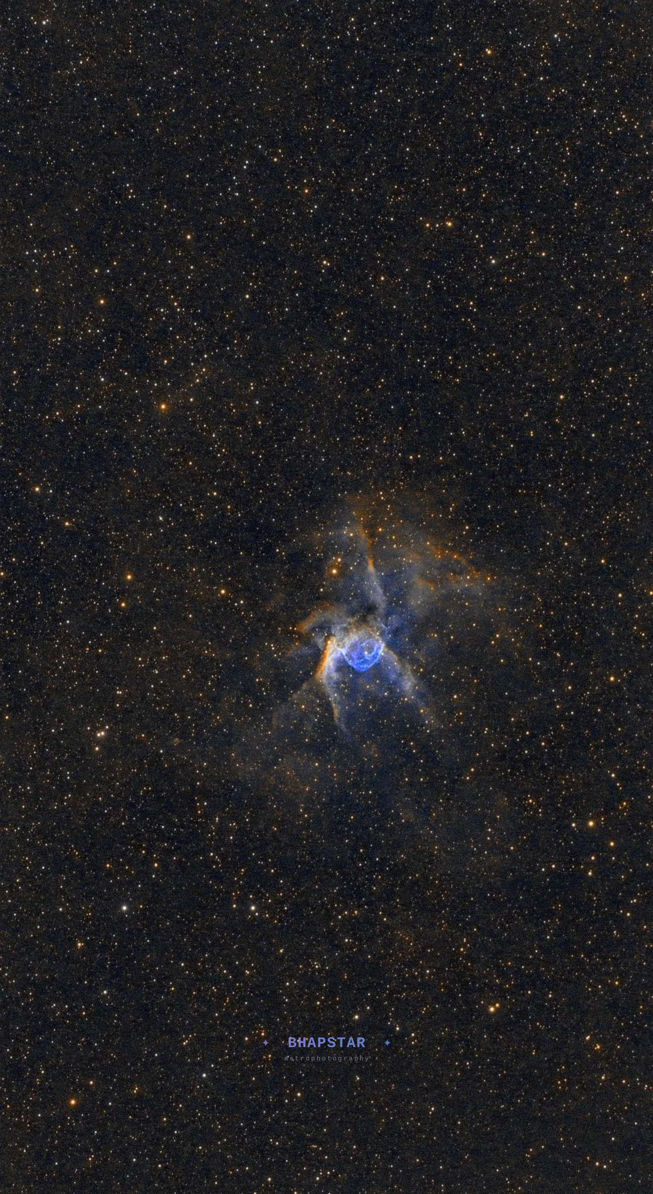 Thor's Helmet Nebula NGC 2359 Wolf-Rayet emission nebula astrophotography